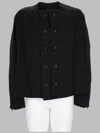 Y-3 Uniform Adaptive Boxy Oversized Double-breasted Polyester Jacket In Blue
