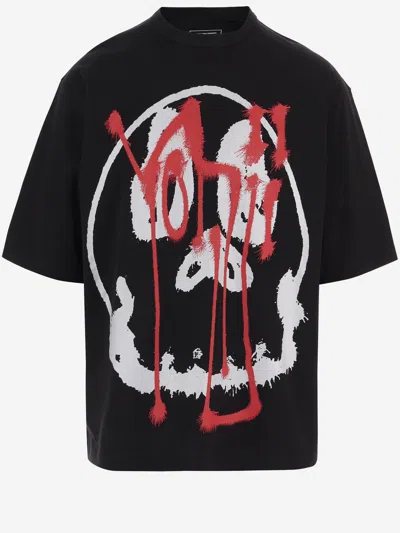 Y-3 Y 3 Cotton T Shirt With Logo In Black