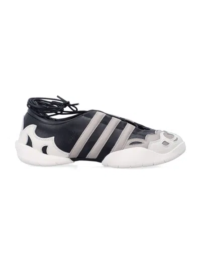 Y-3 Lace Up Mary Jane Leather Low Shoes In White
