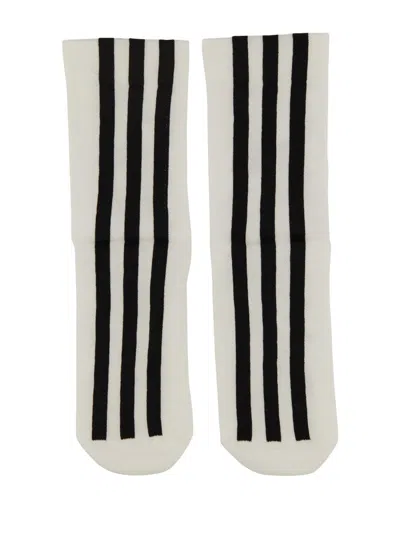 Y-3 Y - 3 "stripe" Socks In Gray