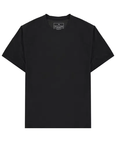 Y-3 Y 3 T Shirt Con Patch Logo In Black