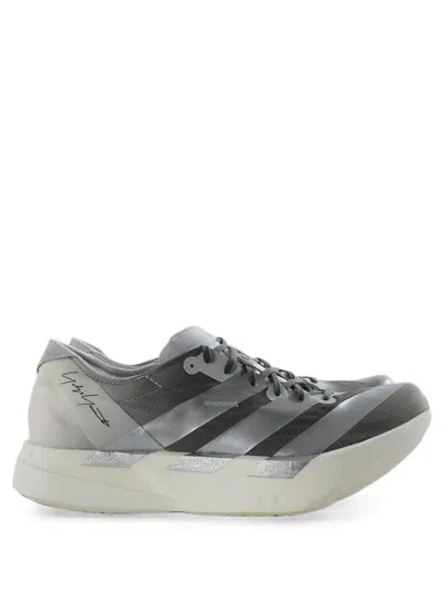 Y-3 Silver Adios Pro 4 Technical Sneakers In Gray