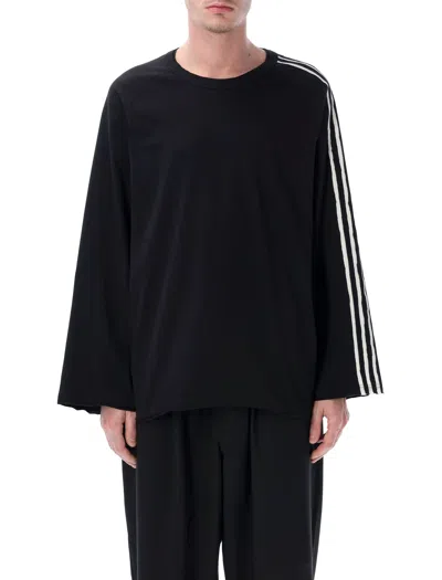 Y-3 Raw Edge Long Sleeve T-shirt In Black