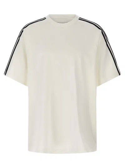 Y-3 ' Short Sleeve Tee 3-stripes' T-shirt In White