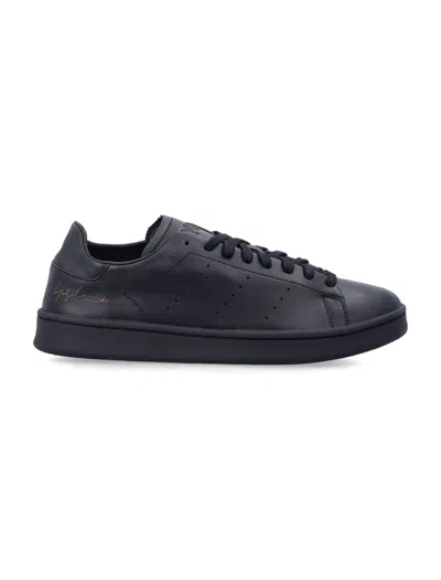 Y-3 Stan Smith Sneakers Perforated Upper Rubber Sole In Black