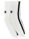Y-3 Bicolor Cotton Socks Clothing In White