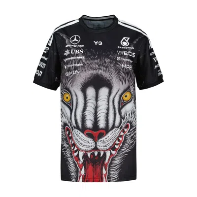Y-3 X Mercedes-amg Petronas F1 Round-neck T-shirt In Black