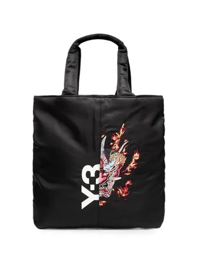 Y-3 Yaksha Graphic-print Tote Bag In Black