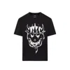 Y-3 Cotton Crew Neck Graphic Print T-shirt In Black