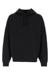 Y3 Yamamoto Hood Drawstring Oversize Sweatshirt In Black
