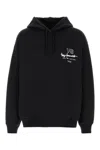 Y3 Yamamoto Hood Oversize Cotton Sweatshirt In Black