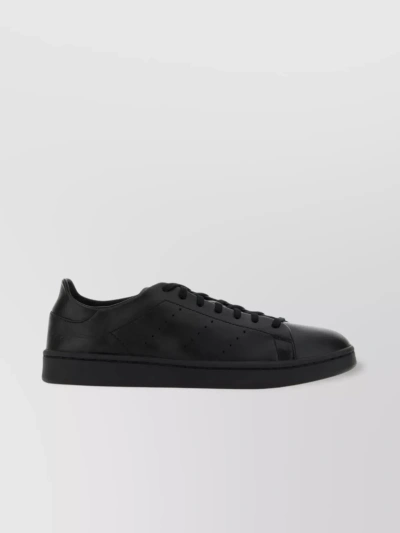 Y3 Yamamoto Black Leather Stan Smith Sneakers In White