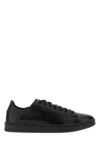 Y3 Yamamoto Black Leather Y-3 Stan Smith Sneakers In Black