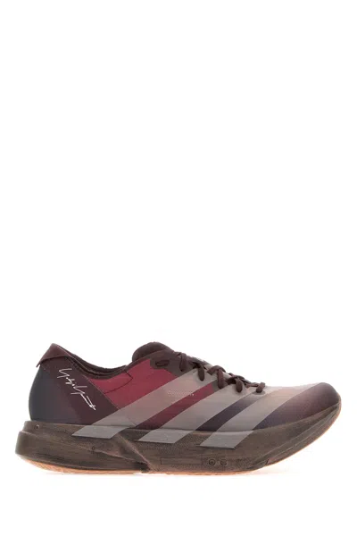 Y3 Yamamoto Burgundy Fabric Y3 Adios Pro 4 Sneakers In Brown
