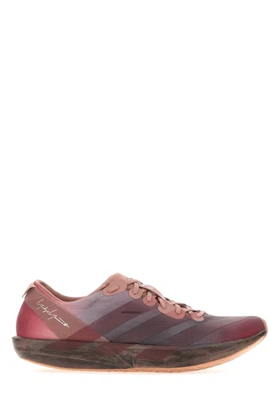 Y3 Yamamoto Dark Pink Fabric Y3 Adios 9 Sneakers In Red