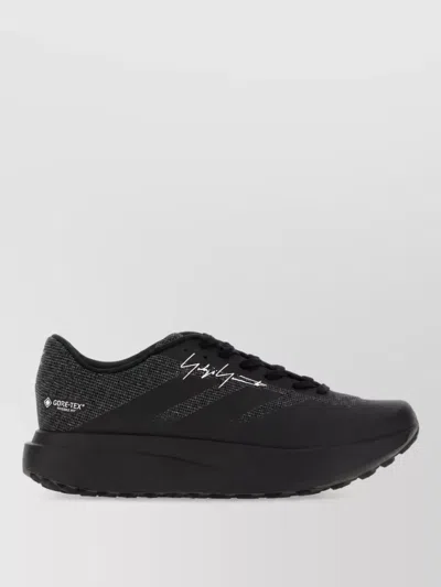 Y3 Yamamoto Fabric Lace-up Sneakers In Black