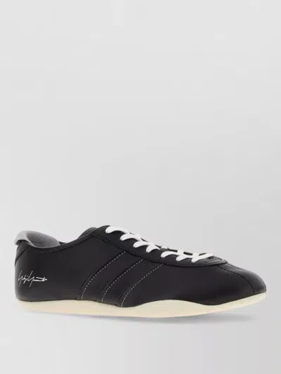 Y3 Yamamoto Tokyo Lace Up Leather Sneakers Low In Black