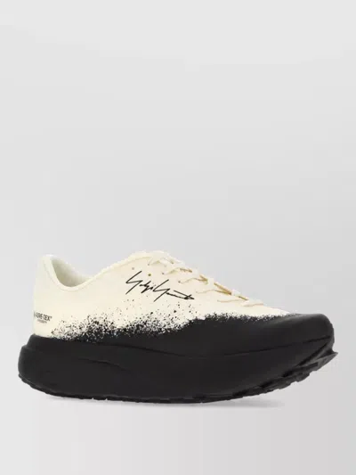 Y3 Yamamoto Two-tone Lace-up Sneakers In Black