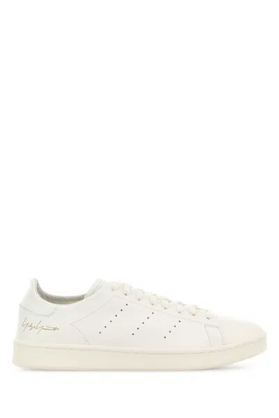 Y3 Yamamoto Unisex Leather Stan Smith Sneaker In White