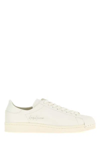 Y3 Yamamoto Unisex Leather Superstar Sneaker In White