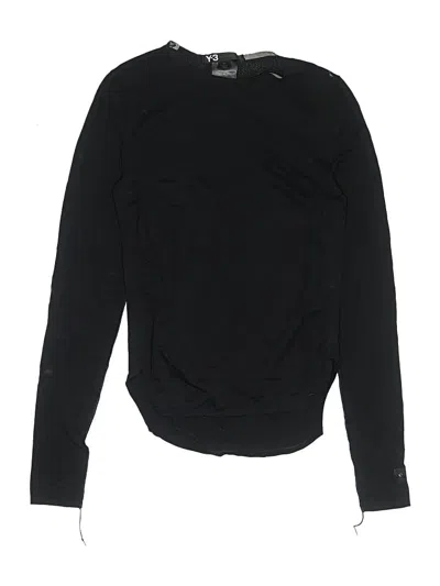Pre-owned Y-3 Yohji Yamamoto Adidas Kids' Long Sleeve T-shirt In Black