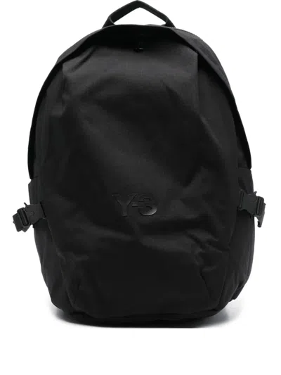 Y-3 Logo-embellished Backpack In Black
