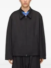 Y-3 Zip-front Collared Jacket In Black