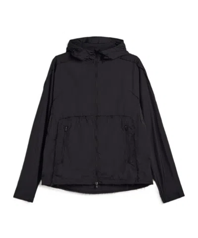 Y-3 Zipped Hooded Jacket In Black