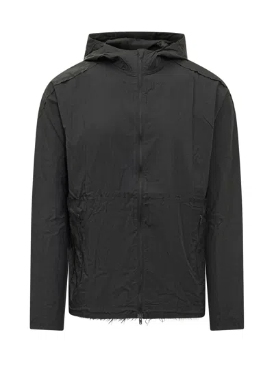 Y-3 Zip-up Jacket With Hood In Black