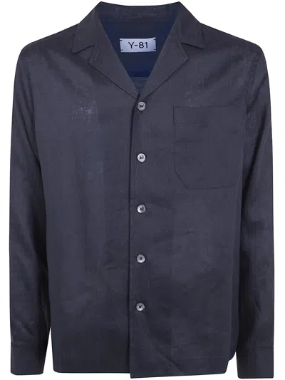 Y-81 Long Bowling Shirt In Black