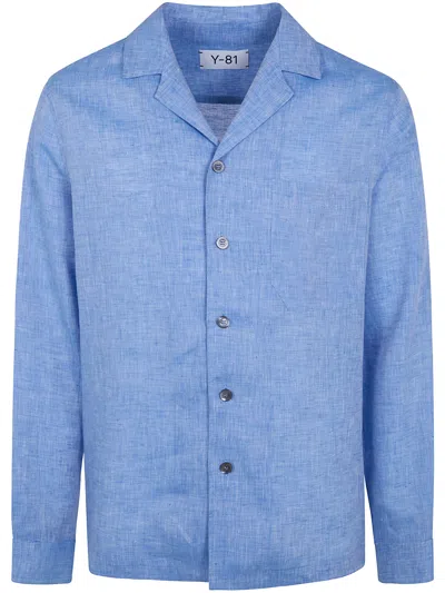 Y-81 Long Bowling Shirt In Blue