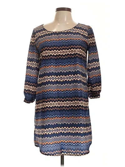 Pre-owned Ya Los Angeles 3/4 Sleeve Blouse In Blue