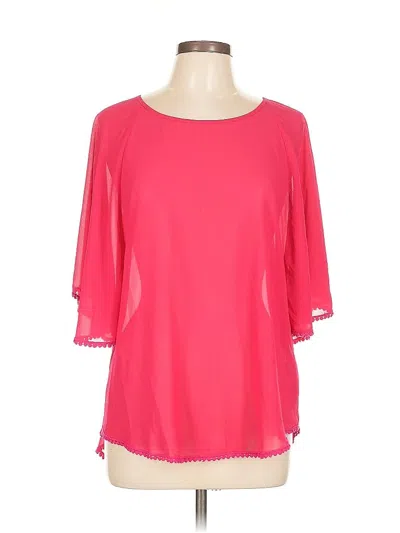 Pre-owned Ya Los Angeles 3/4 Sleeve Blouse In Pink