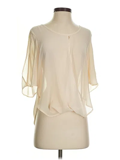 Pre-owned Ya Los Angeles 3/4 Sleeve Blouse In White