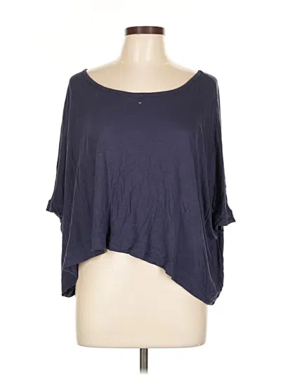 Pre-owned Ya Los Angeles 3/4 Sleeve T-shirt In Blue