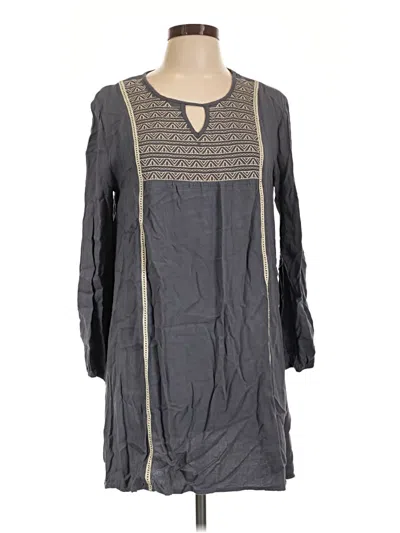 Pre-owned Ya Los Angeles 3/4 Sleeve Top Gray Keyhole Neckline Tops