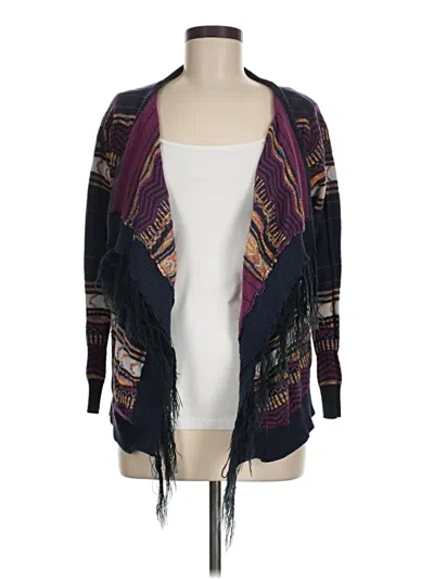 Pre-owned Ya Los Angeles Cardigan Sweater In Purple