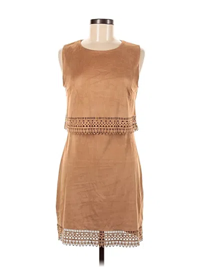 Pre-owned Ya Los Angeles Casual Dress In Brown