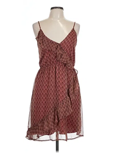 Pre-owned Ya Los Angeles Casual Dress In Brown