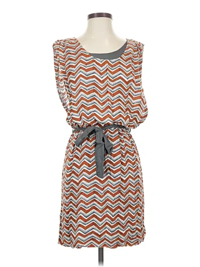 Pre-owned Ya Los Angeles Casual Dress In Brown