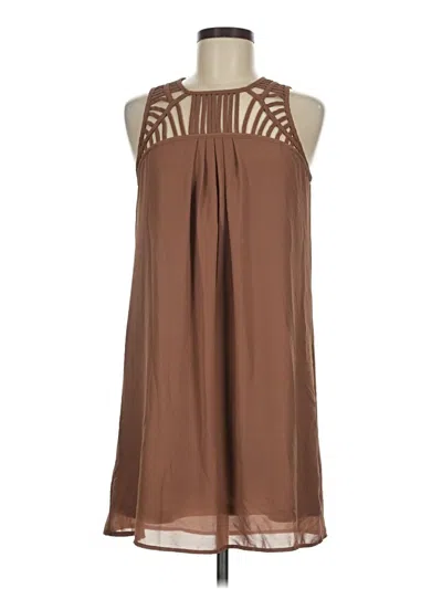 Pre-owned Ya Los Angeles Casual Dress In Brown