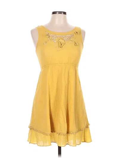 Pre-owned Ya Los Angeles Casual Dress In Yellow