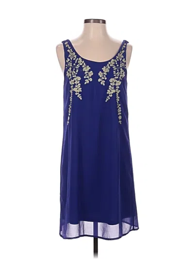 Pre-owned Ya Los Angeles Cocktail Dress In Blue