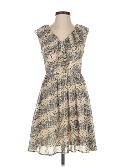 Pre-owned Ya Los Angeles Cocktail Dress In Brown