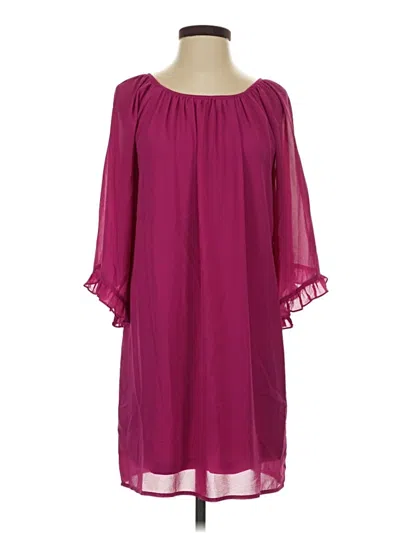 Pre-owned Ya Los Angeles Cocktail Dress In Burgundy