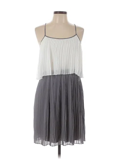 Pre-owned Ya Los Angeles Cocktail Dress In Gray