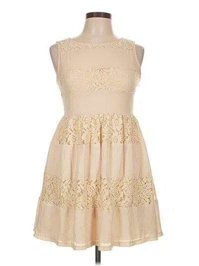 Pre-owned Ya Los Angeles Cocktail Dress In Ivory