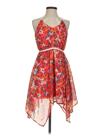 Pre-owned Ya Los Angeles Cocktail Dress In Orange