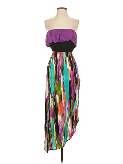 Pre-owned Ya Los Angeles Cocktail Dress In Purple