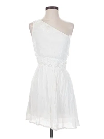 Pre-owned Ya Los Angeles Cocktail Dress In White